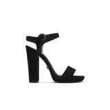 Jabotter Daff Siyah Süet 13 cm Platform Topuklu Ayakkabı
