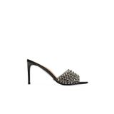 Jabotter Fiora Rugan 8 Cm Topuklu Terlik,Siyah - Şeffaf Taşlı 36