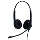 Jabra Biz 1500 Quick Disconnect On-Ear Stereo Headset - Kablolu Kulaklık, Gürültü Önleyici Mikrofon ve Ses Başak Koruması, Masa Telefonları için, Siyah
