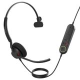 Jabra Engage 40 Kablolu Mono Kulaklık, Sıralı Çağrı Kontrolü, Gürültü Engelleyici 2-Mic Teknolojisi ve USB-A Kablosu - Zoom Unify - Siyah gibi önde gelen Birleşik İletişim platformlarıyla çalışır