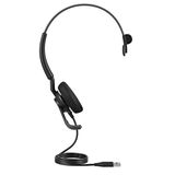 Jabra Engage 50 II kablolu mono kulaklık, gürültü azaltıcı 3 mikrofon teknolojisi ve USB-A kablosu, ultra hafif, Zoom & Unify gibi önde gelen tüm UC platformlarıyla uyumlu, siyah
