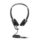 Jabra Engage 50 II Kablolu Stereo Kulaklık - Gürültü Önleyici 3-Mic Teknolojisi ve USB-A Kablosu, Ultra Hafif - Zoom & Unify gibi Tüm Önde Gelen Birleşik İletişim Platformlarıyla Çalışır - Siyah