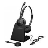 Jabra Engage 55 Stereo Kulaklık UC, Link 400a DECT Adaptörü USB-A, Engage 55 Masa Standı, 1,2 m USB-C-USB-A Kablosu, Taşıma Çantası, Garanti ve Uyarı (Güvenlik Broşürleri)