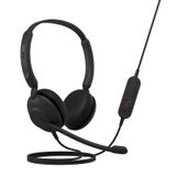 Jabra Evolve 10 Kablolu Stereo Kulaklık - Gürültü Önleyici Mikrofon - Net Prof Çağrı Kalitesi - PC USB - Kulak İçi Kulaklıklar - Döner Bom - Satır İçi Kontrol Cihazı - Etkileyici Ses - İş, Ev Ofis