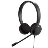Jabra Evolve 20 Stereo Kulaklık - Pasif Gürültü Önleyici VoIP Softphone için Microsoft Sertifikalı Kulaklık - USB-C/A - Siyah