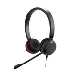 Jabra Evolve 20SE MS stereo stereo kulaklık, siyah, mikrofonlu kulaklık (çağrı merkezi/ofis, -10 – 50 °C, -30 – 80 °C, stereofonik, kafa bandı, siyah)