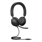 Jabra Evolve2 40 MS Stereo Siyah Headset Saç Bandı Kulaklık