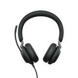 Jabra Evolve2 40 SE - Genişletilmiş USB-C Kablosu, Gürültü Azaltma ve 3 Mikrofon Teknolojili Stereo Kulaklık - Tüm Önde Gelen Birleşik İletişim Platformları ile Uyumlu - Siyah