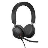 Jabra Evolve2 40 SE Kablolu Stereo Kulaklık, Gürültü Önleyici, Mikrofon ve USB-C/A Kablosu - MS Teams Sertifikalı, Tüm Diğer Platformlarla Uyumlu - Siyah