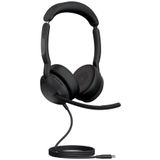 Jabra Evolve2 50 DUO USB-C MS Kablolu Kulak Üstü Kulaklık