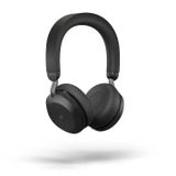 Jabra Evolve2 75 PC 8 Mikrofon Teknolojili Kablosuz Kulaklık - Gelişmiş Aktif Gürültü Engelleme özelliğine sahip Çift Köpük Stereo Kulaklık, USB-C Bluetooth Adaptörü ve MS Teams Uyumluluğu - Siyah