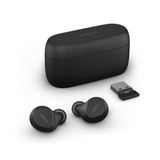 Jabra Evolve2 Buds True Wireless Kulak İçi Bluetooth Aktif Gürültü Azaltma, MultiSensor Ses Teknolojisi ve Kablosuz Şarj Pedi - MS Takımları ve Tüm Yaygın Toplantı Uygulamaları için - Siyah