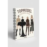 JACA TopModel Kıyafet Boyama Kıyafet Tasarım Büyük Boy Boyama Kitabı 25Sayfa