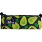 Jacbag Avokado Kız Çocuk Tek Bölmeli Üçgen Okul ve Ofis Kalem Kutusu - Açık Yeşil