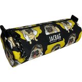 Jacbag Bıg Roll-Silindir Tip Kalem Kutusu - Antrasit - Neon Sarı