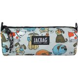 Jacbag Bıg Roll-Silindir Tip Kalem Kutusu - Beyaz - Turuncu