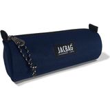 Jacbag Bıg Roll Silindir Tip Kalem Kutusu Mavi Desenli 50 Adet Kuruboya Kalem Kapasitesi