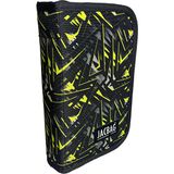 Jacbag Cover -Sert Kapaklı Lastikli Kalem Kutusu - Açık Sarı - Siyah