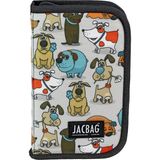 Jacbag Cover -Sert Kapaklı Lastikli Kalem Kutusu - Beyaz - Turuncu