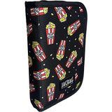 Jacbag Cover -Sert Kapaklı Lastikli Kalem Kutusu - Kırmızı - Sarı