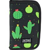 Jacbag Cover -Sert Kapaklı Lastikli Kalem Kutusu - Siyah - Yeşil