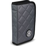 Jacbag Cover Soft-Sert Kapaklı Ayraçlı Kapitone Kalem Kutusu - 1 Adet - Gri
