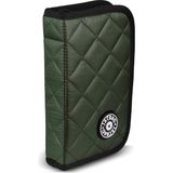 Jacbag Cover Soft-Sert Kapaklı Ayraçlı Kapitone Kalem Kutusu - 1 Adet - Haki