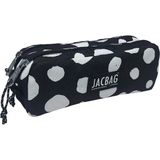 Jacbag Dual Pouch-İki Bölmeli Kalem Kutusu - Beyaz - Siyah