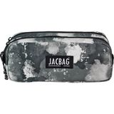 Jacbag Dual Pouch-Iki Bölmeli Kalem Kutusu - Gri - Beyaz