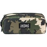 Jacbag Dual Pouch-Iki Bölmeli Kalem Kutusu - Haki - Taba