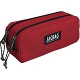 Jacbag Dual Pouch-İki Bölmeli Kalem Kutusu - Kırmızı
