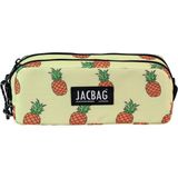 Jacbag Dual Pouch-Iki Bölmeli Kalem Kutusu - Sarı - Kahverengi