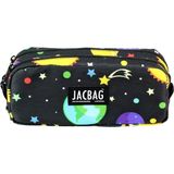 Jacbag Dual Pouch-Iki Bölmeli Kalem Kutusu - Siyah - Sarı