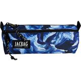 Jacbag Dual Prıme-Çift Bölmeli Üçgen Tip Kalem Kutusu - Açık Mavi - Göl Mavisi