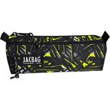 Jacbag Dual Prıme-Çift Bölmeli Üçgen Tip Kalem Kutusu - Açık Sarı - Siyah