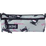 Jacbag Dual Prıme-Çift Bölmeli Üçgen Tip Kalem Kutusu - Gri - Siyah