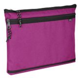 JACBAG Dual Zip Folder -İki Bölmeli Dosya Çanta A4 (Pembe)
