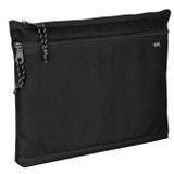 JACBAG Dual Zip Folder -İki Bölmeli Dosya Çanta A4 (Siyah)
