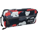 Jacbag Dual Zip İki Fermuarlı Kalem Kutusu Renkli Su Geçirmez Malzemeden 100 Adet Kalem Kapasitesi