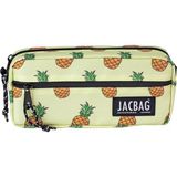 Jacbag Dual Zip-Iki Fermuarlı Kalemkutusu - Sarı - Kahverengi
