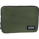 Jacbag Fermuarlı Tablet Çantası 10-11 İnç Tabletler İçin Suya Dayanıklı Polyester Malzeme - Haki