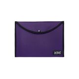 Jacbag Kadın A4 Çıtçıtlı Dosya Defter Tablet Mor Evrak Çantası