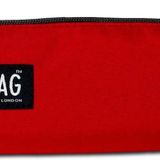 Jacbag Kırmızı Kız Çocuk Tek Bölmeli Üçgen Okul Ve Ofis Kalem Kutusu