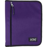 Jacbag Mor Renkli OrganiZip-Fermuarlı Dosya Çanta A4 Yüksek Kaliteli Kumaş ile 9+ Yaş İçin