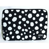 Jacbag Notebag-Evrak ve Notebook Fermuarlı Çanta - Beyaz - Siyah