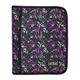JACBAG ORGANİZER FERMUARLI DOSYA ÇANTA A4 (Pembe Geometrik)