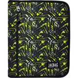 Jacbag OrganiZip-Fermuarlı Dosya Çanta A4 - Açık Sarı - Siyah