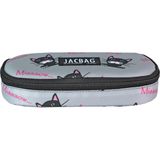 Jacbag Oval Kalem Kutusu Medıum - Gri - Siyah