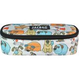Jacbag Oval Xl Kalem Kutusu - Beyaz - Turuncu