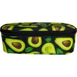 Jacbag Oval XL Kalem Kutusu - Kırmızı - Sarı - Siyah